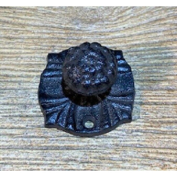 Four (4) Drawer Pulls Vintage Cast Iron Drawer Knob 2 1/4" wide Base 0170-0062 - Picture 4 of 12